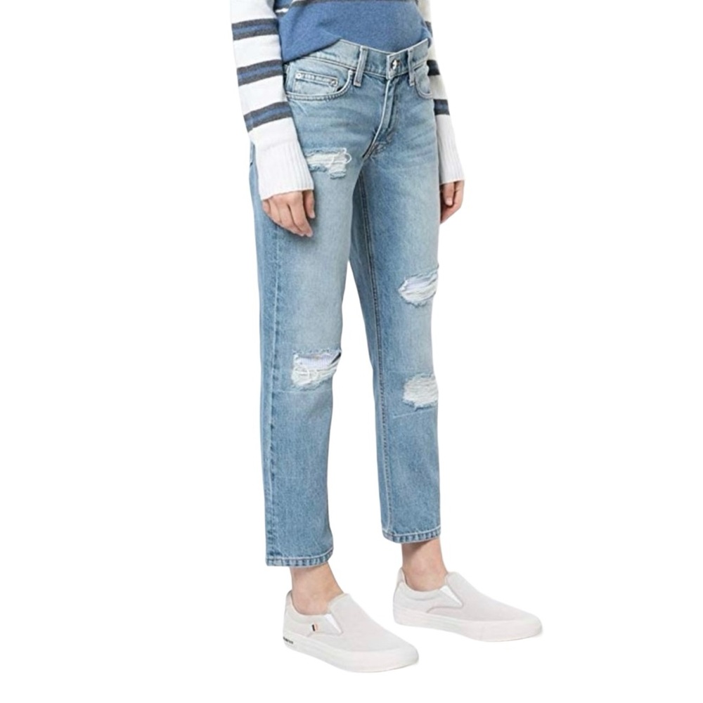 DEREK LAM IO CROSBY MILA Mid Rise w/ Distressing Size 31 (Measures 35” Waist)